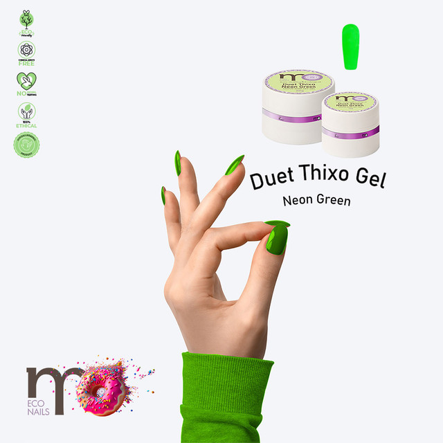 DuetThixo-Green__47195.jpg MO DUET THIXO GEL 10g - NEON GREEN - Image 1