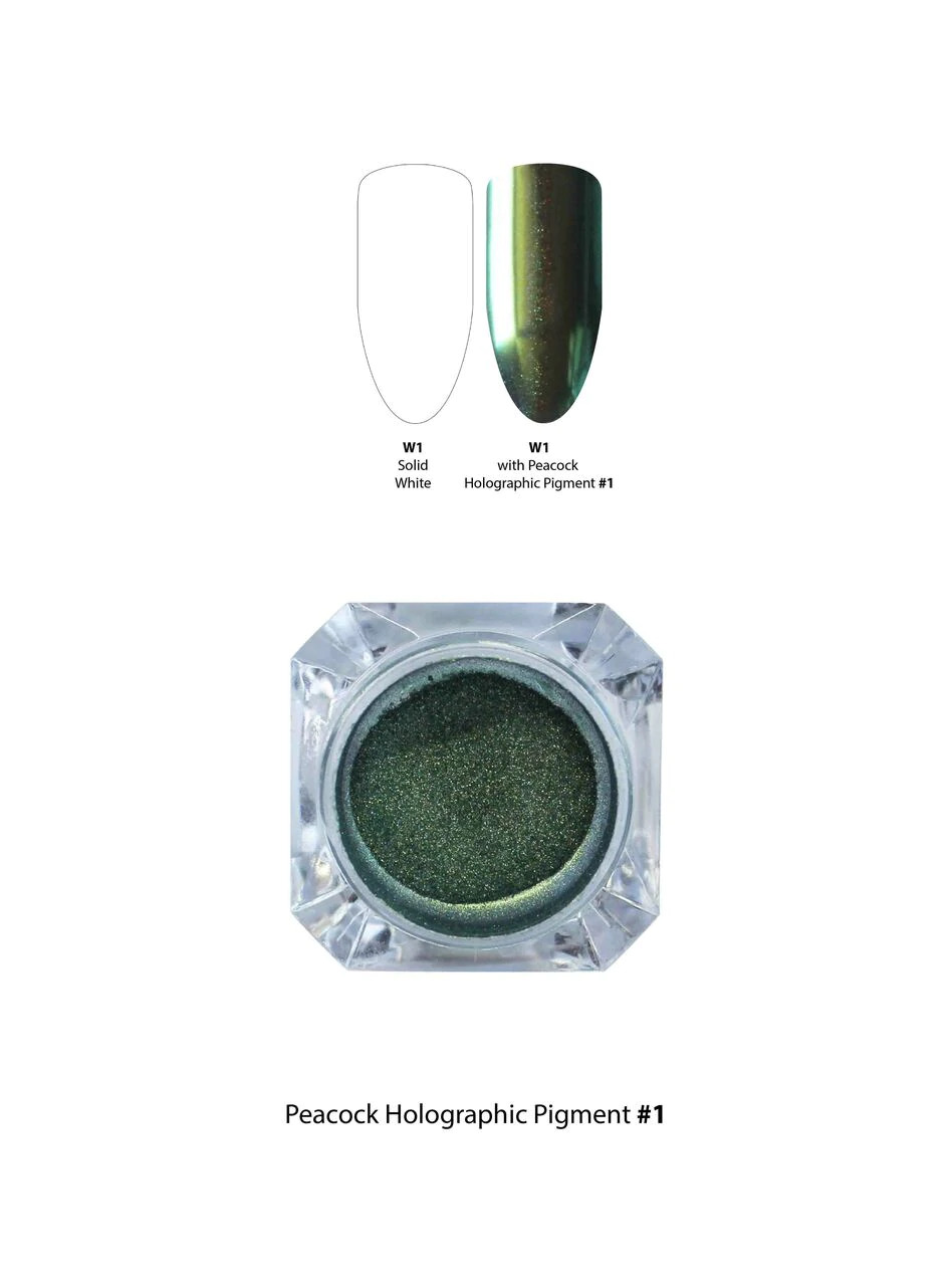 PH1.jpg Peacock Holographic Chrome Pigment - Peacock Holographic Pigment #1 - Image 1