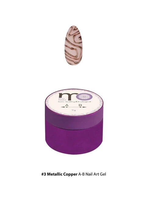 metalic3.jpg A-B Nail Art Gel - A2B3 3 Metallic Copper - Image 1